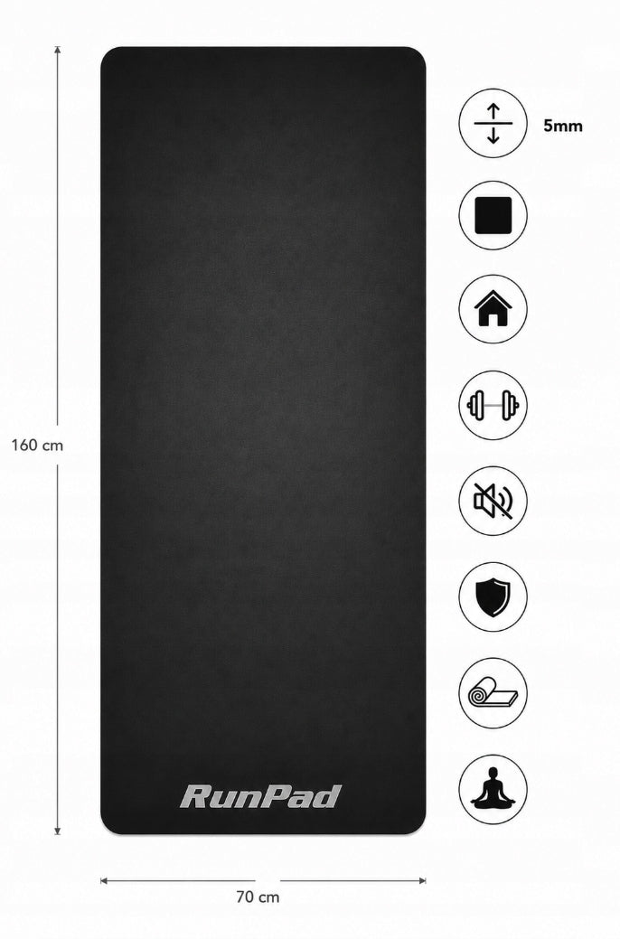 Runpad soundproofing mat for treadmill or non-slip soundproofing bike Manufacturer code 0000001547