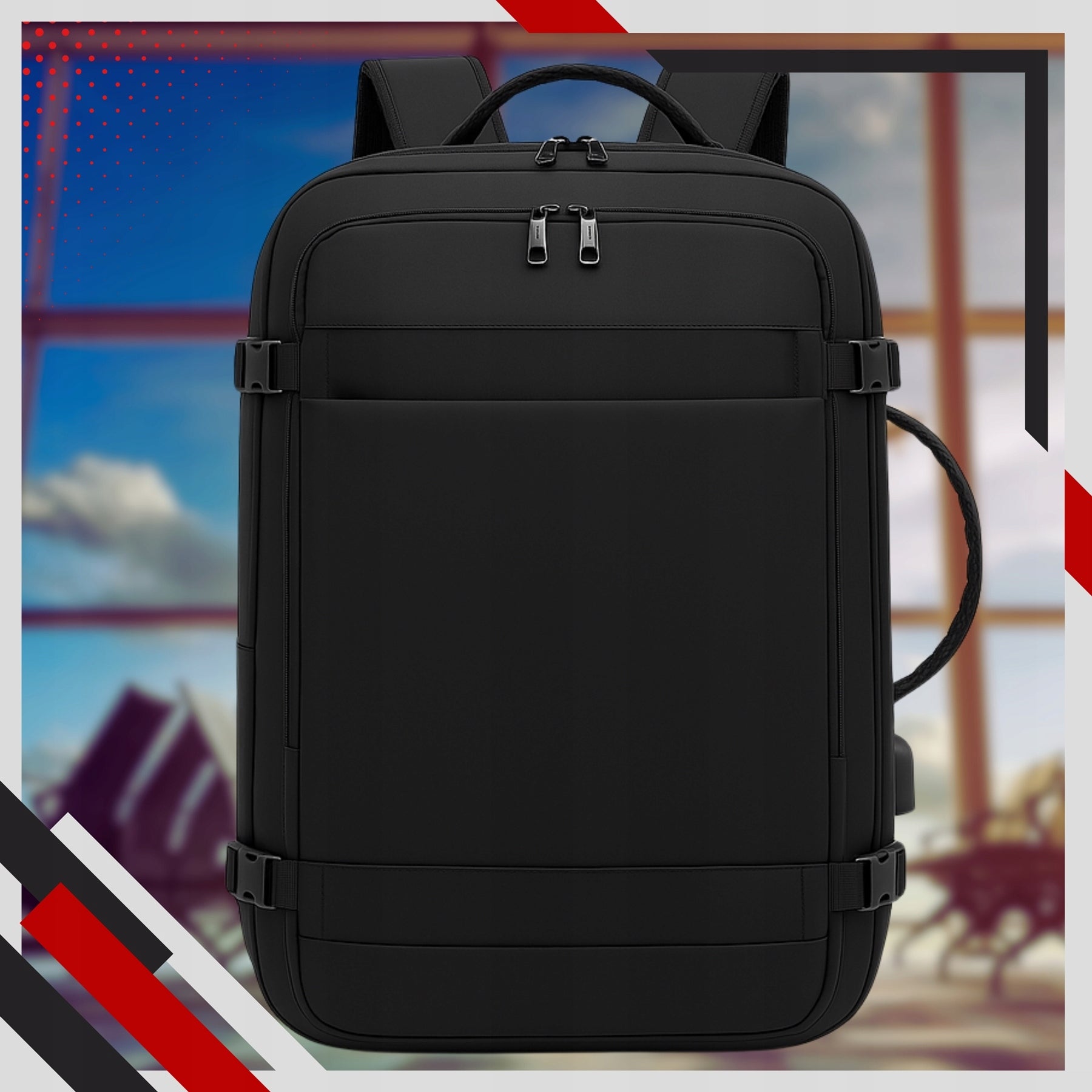 Ryanair BACKPACK 40x20x25 for AIRPLANE HAND LUGGAGE Cabin Travel STRONG Manufacturer code Plecak do samolotu bagaż podręczny SPI 55