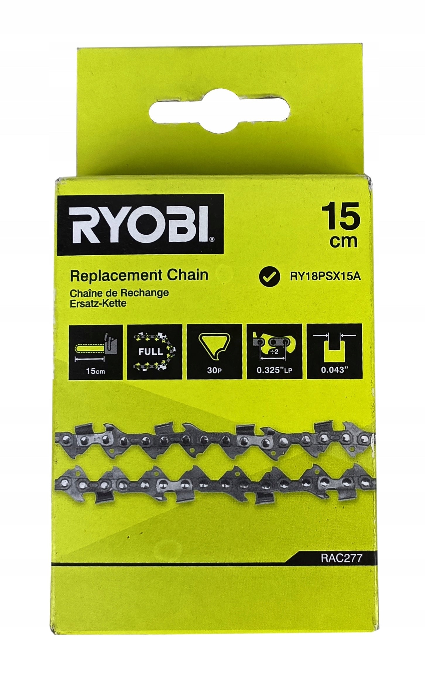 Ryobi RAC277 Oregon 0,325" cutting chain for 15 cm 6" guide for chainsaw