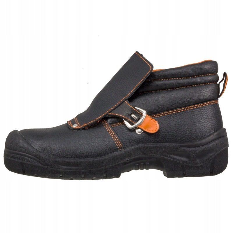 S1P Men's Leather Welding Shoes with Puncture Resistant Toe Manufacturer code Buty robocze męskie spawalnicze z podnoskiem