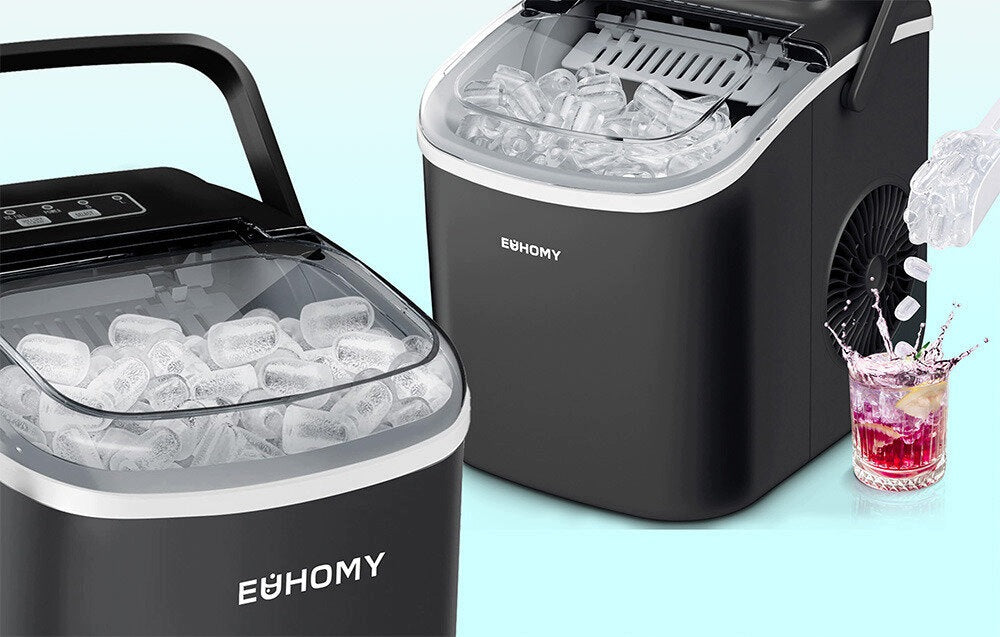 S4366 EUHOMY PORTABLE ICE MAKER BLACK 1,2L Brand EUHOMY