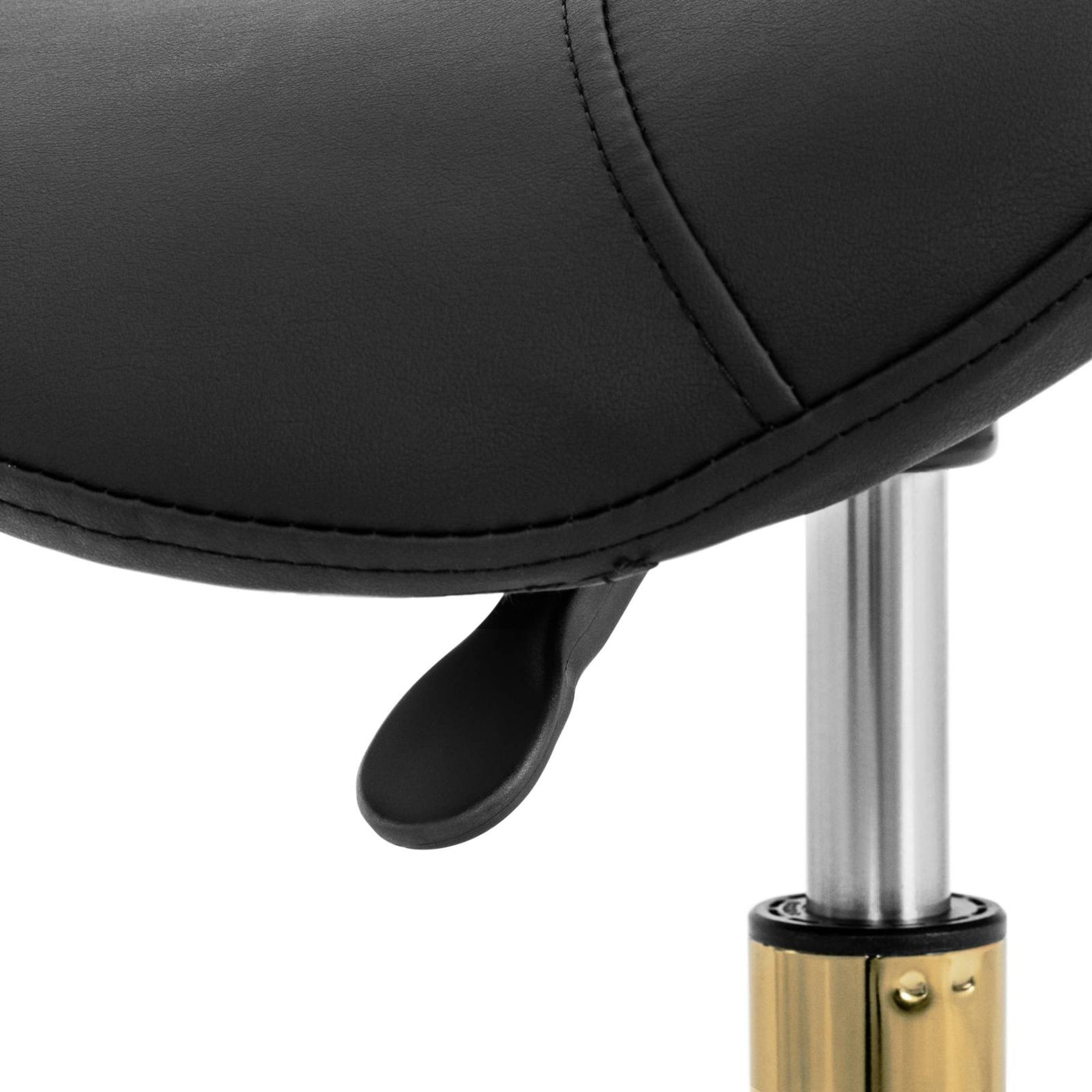 SADDLE CHAIR - 55 - 70 CM - 150 KG - BLACK / GOLD Packaging status original