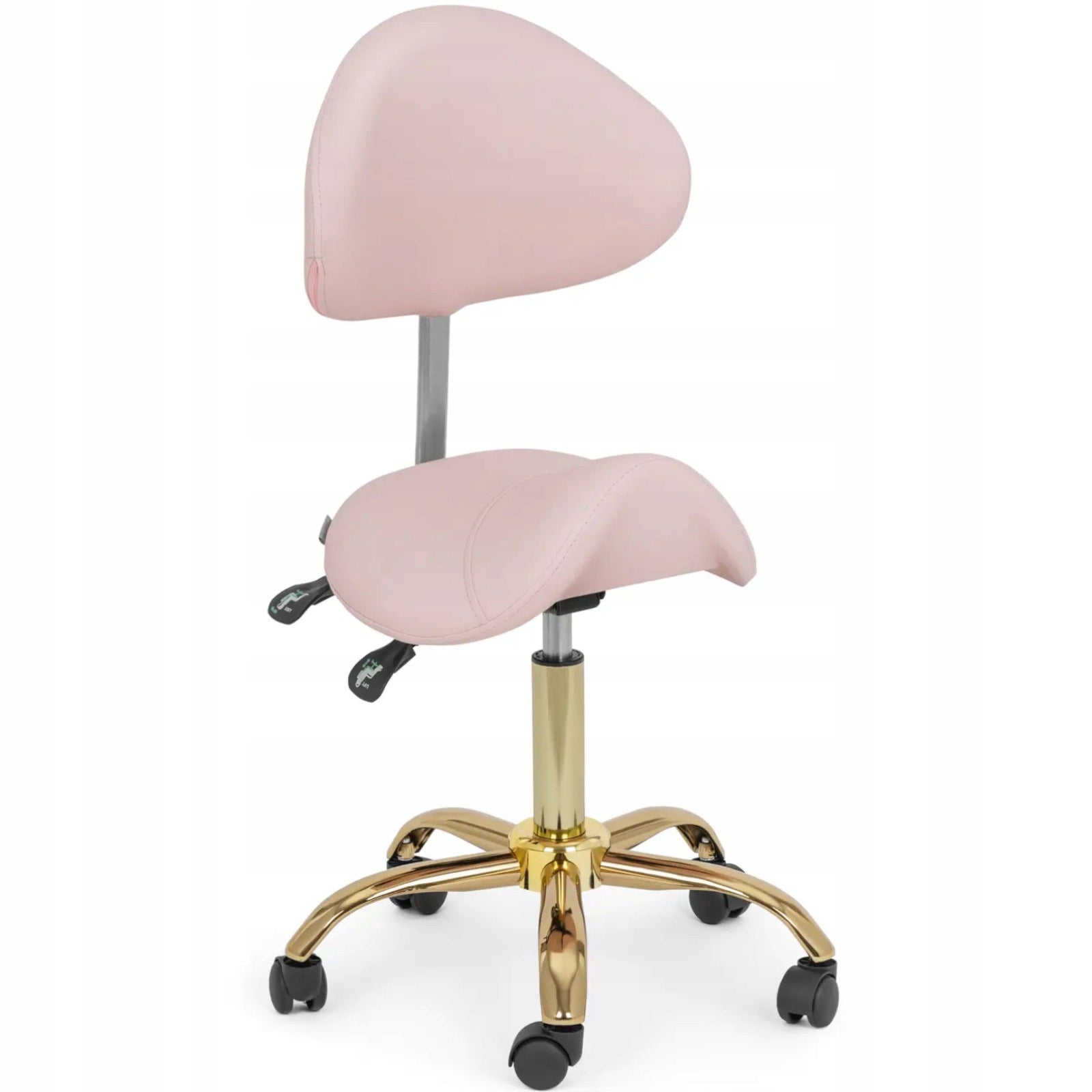 SADDLE CHAIR FOR SPA AND TATTOO WITH BACKREST ADJUSTABLE 55-69CM 150KG Brand Physa