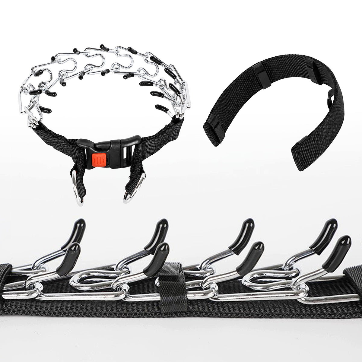 SAFE DOG COLLAR EARRING FOR TRAINING STEEL LARGE XXL BLACK Manufacturer code 008850