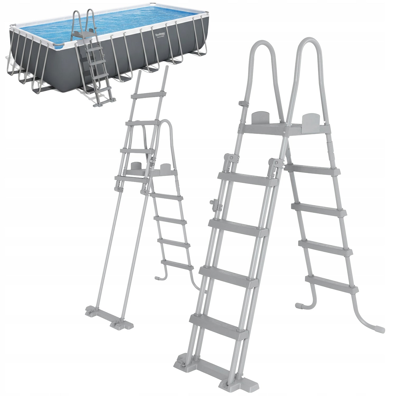 SAFE STABLE POOL LADDER BESTWAY 56475 FOR swimming pool STAIRS ENTRANCE