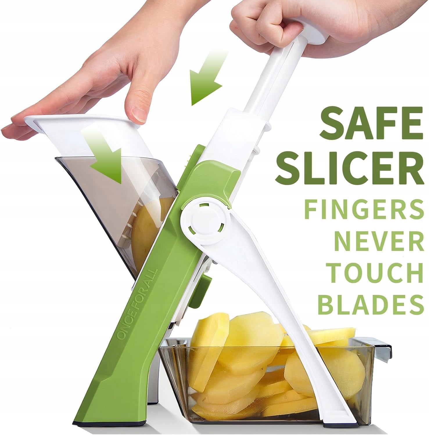 SAFE VEGETABLE SLICER ADJUSTABLE ONCE FOR ALL JS001 Packaging status original