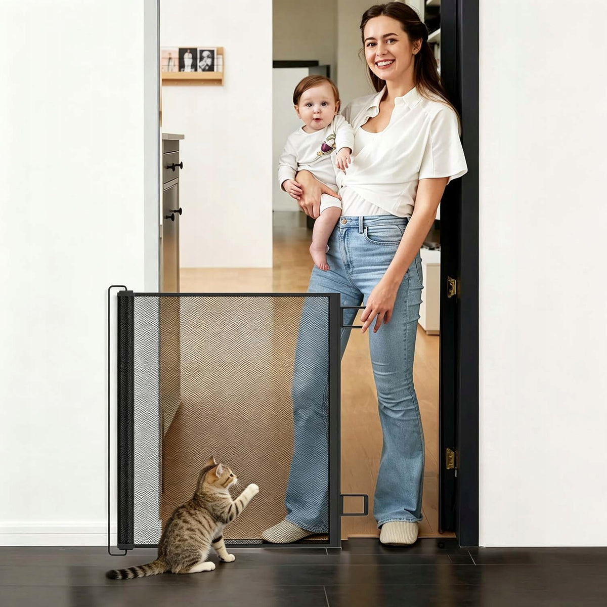 SAFETY BARRIER SAFETY GATE FOR FOLDING DOOR STAIRS 130*78 Brand no brand