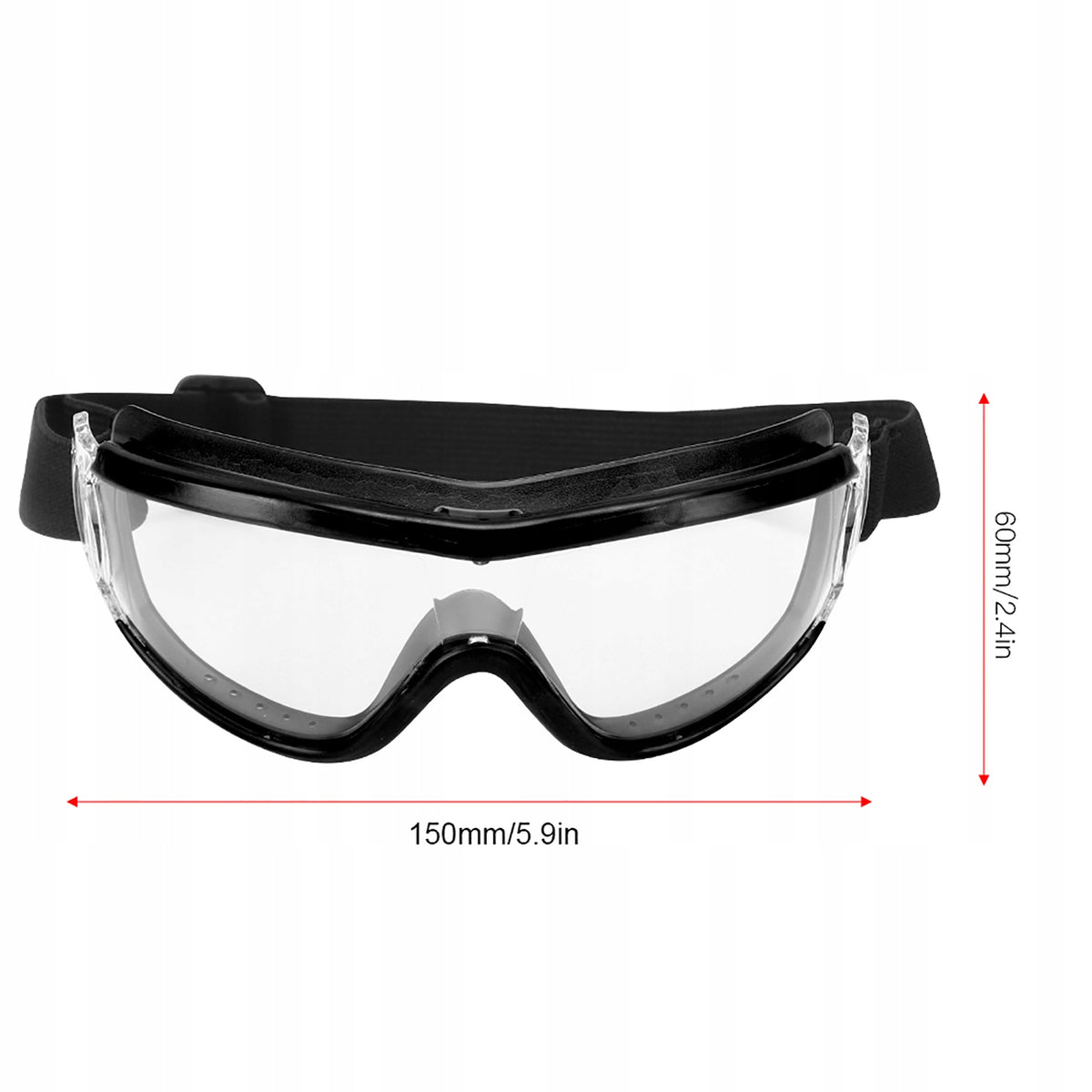 SAFETY GLASSES FOR CHILDREN WORK GOGGLES TRANSPARENT OUTSIDE BLACK Manufacturer code GSEPL9632