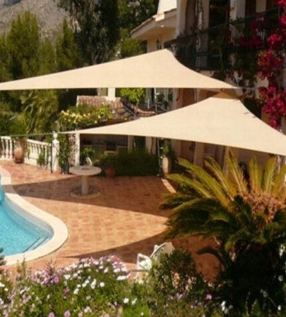 SAIL TRIANGLE 3,6x3,6x3,6m BEIGE SUNSCREEN Brand DecoTeam