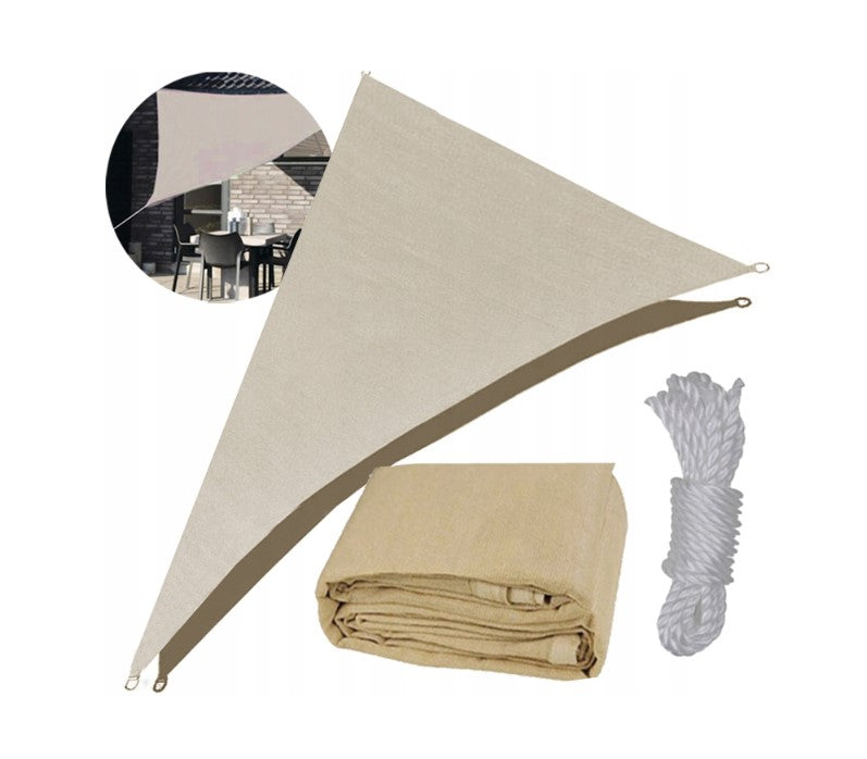 SAIL TRIANGLE 3,6x3,6x3,6m BEIGE SUNSCREEN