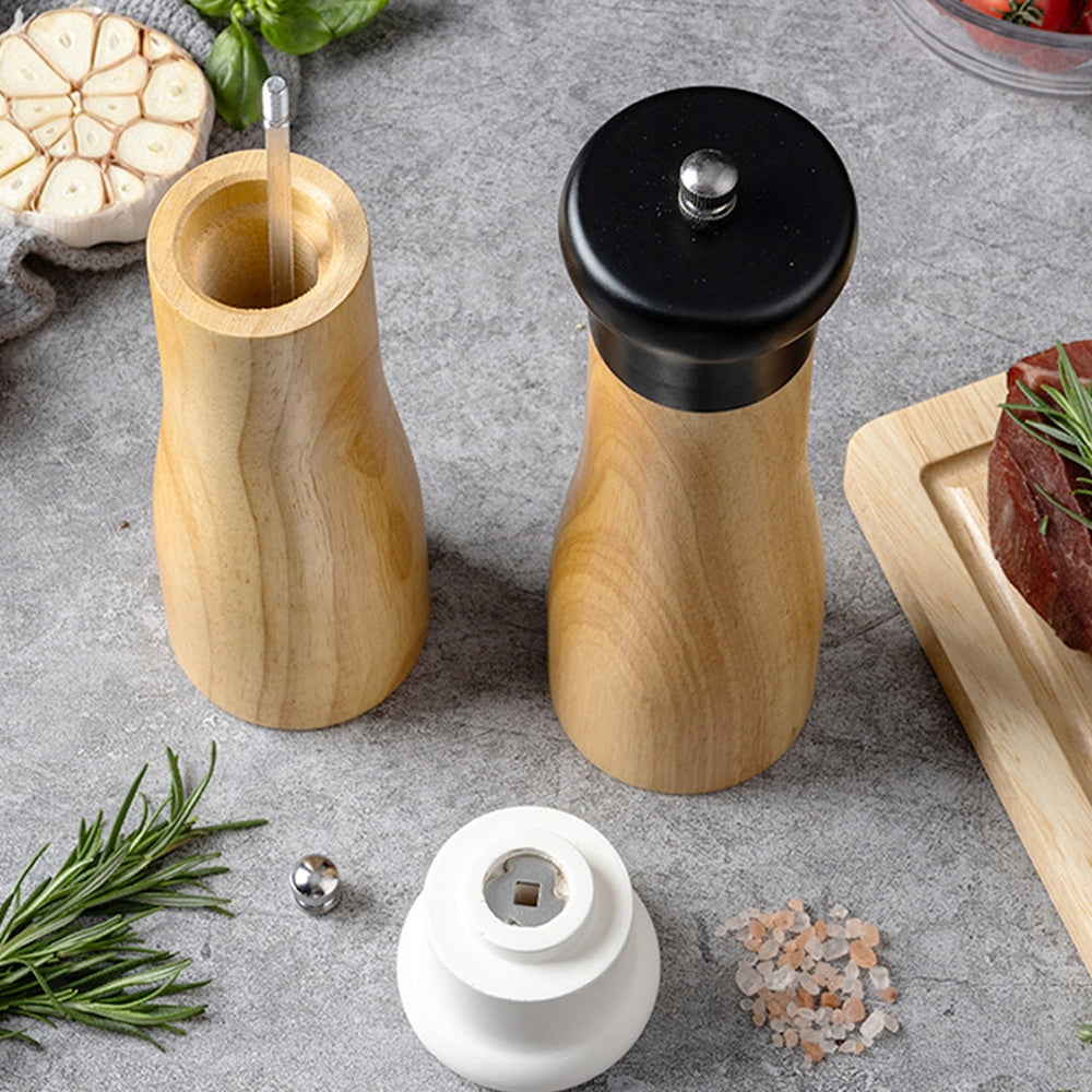 SALT AND PEPPER GRINDER WOODEN GRINDERS SPICE GRINDERS HANDHELD 2 PCS Brand no brand