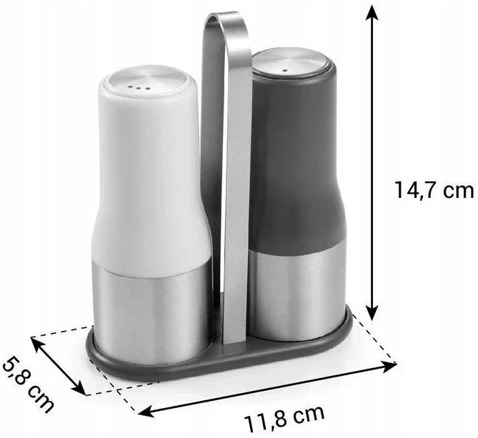 SALT AND PEPPER SHAKER TESCOMA GRANDCHEF 2 EL STAINLESS STEEL Packaging status original