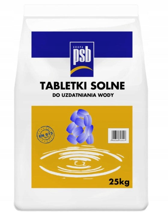 SALT TABLETS FOR WATER TREATMENT SYSTEMS 25KG SALT Manufacturer code S1.83920794
