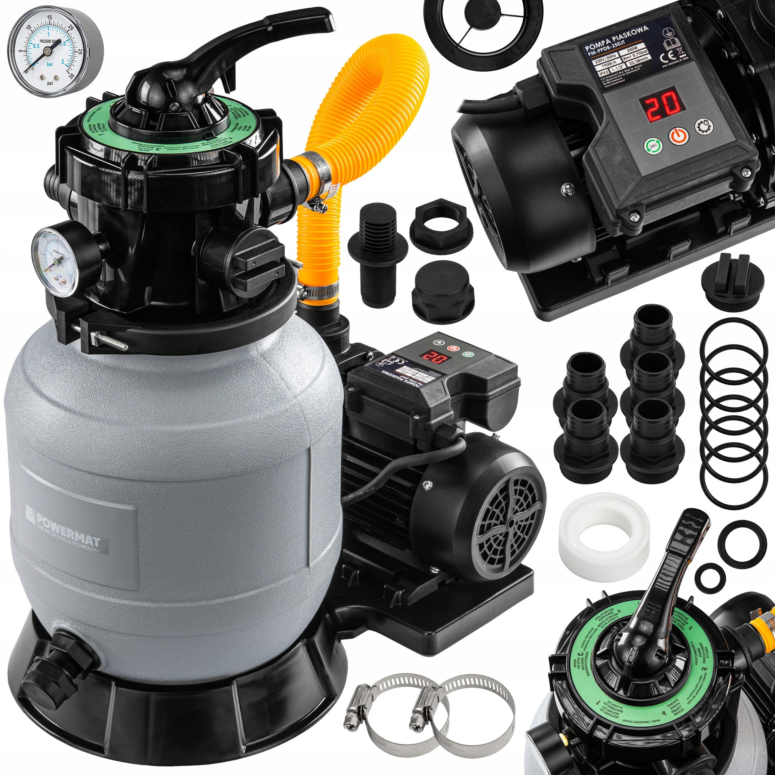 SAND PUMP FOR SWIMMING POOL FILTERING POOL 13200 l/h FILTER