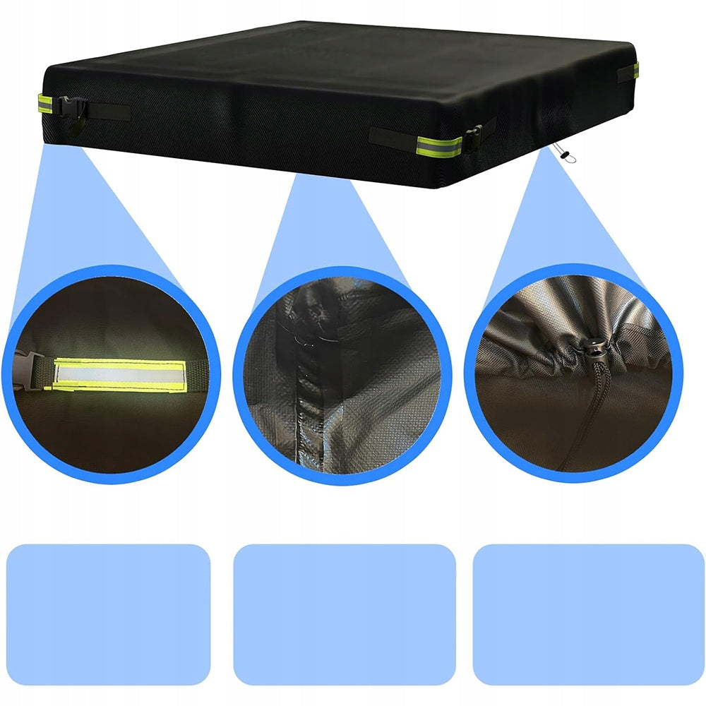 SANDBOX COVER 200x200 TARPAULIN COVER + BAG Color black