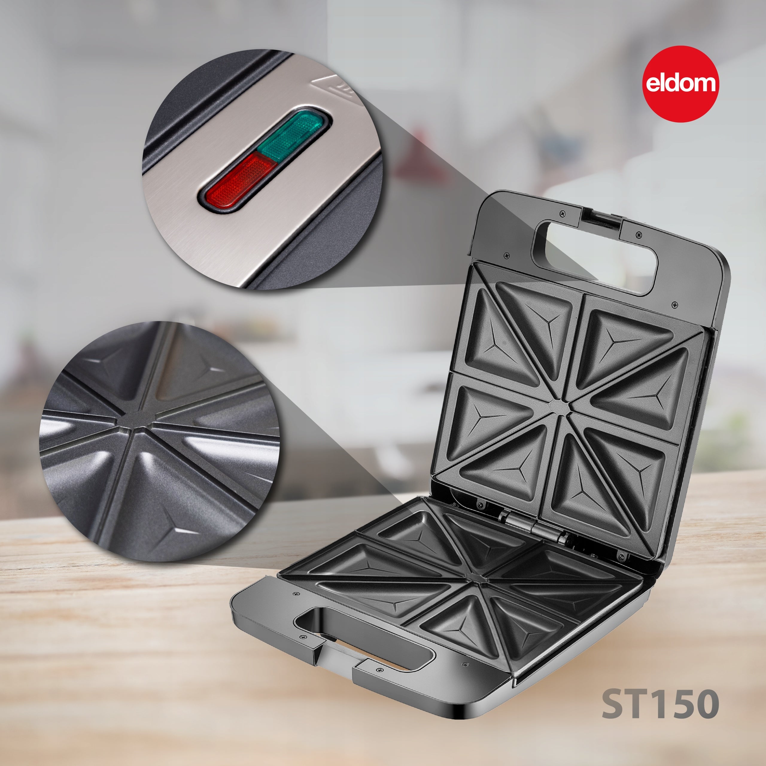 SANDWICH TOASTER 1400W LARGE XXL 4 SANDWICHES Manufacturer code ST150