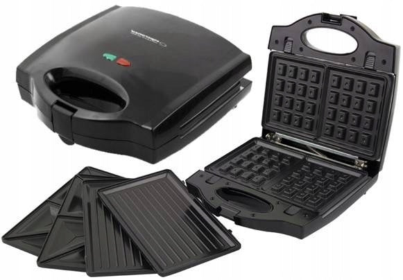 SANDWICH TOASTER 3in1 GRILL WAFFLE MAKER 700W PANINI SANDWICH Packaging status original