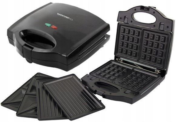 SANDWICH TOASTER 3in1 GRILL WAFFLE MAKER 700W PANINI SANDWICH