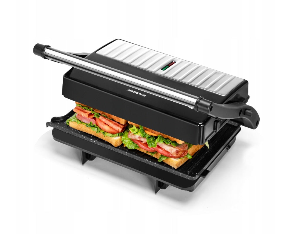 SANDWICH TOASTER GRILL PANINI 1000IN 3IN1 NON-STICK