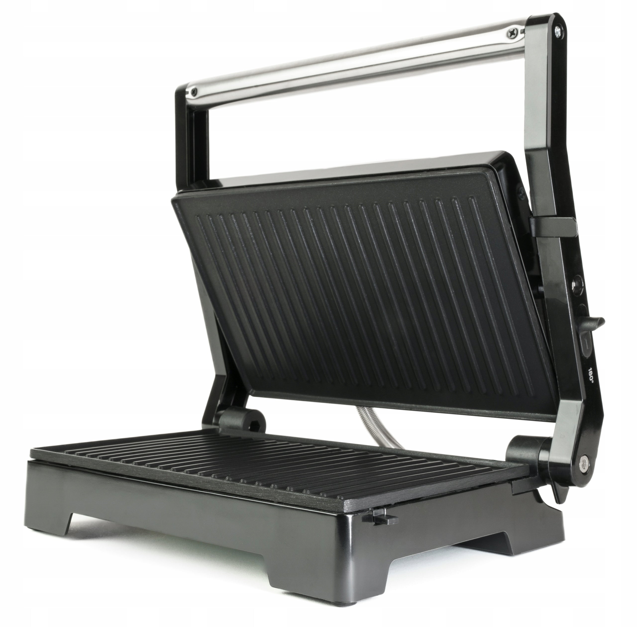 SANDWICH TOASTER PANINI SANDWICH TOASTER FOLDING GRILL NON-STICK 1000W Packaging status original