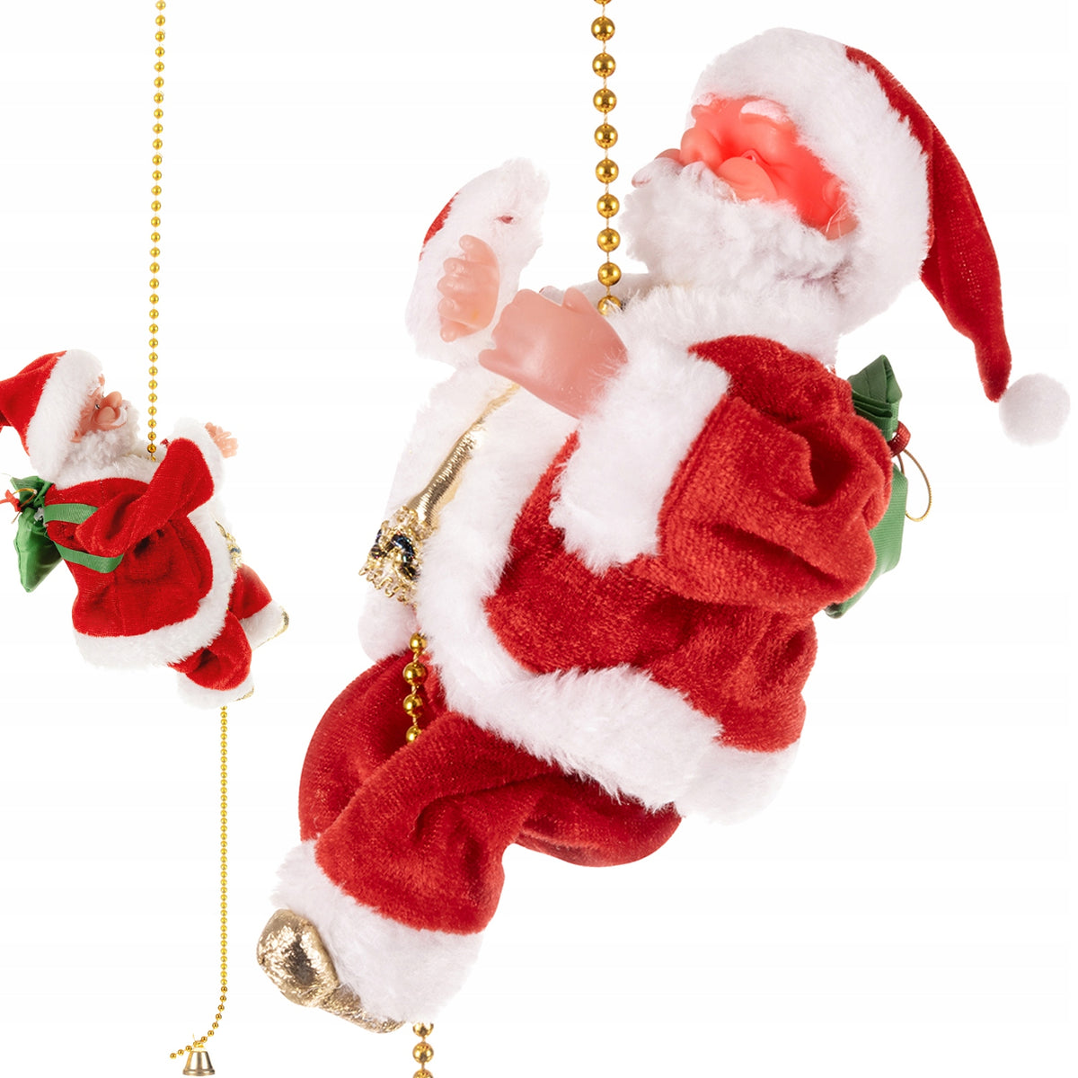 SANTA CLAUS CLIMBING ON A ROPE 100CM CLIMBING SANTA CLAUS LED MELODIES EAN (GTIN) 5900201981526