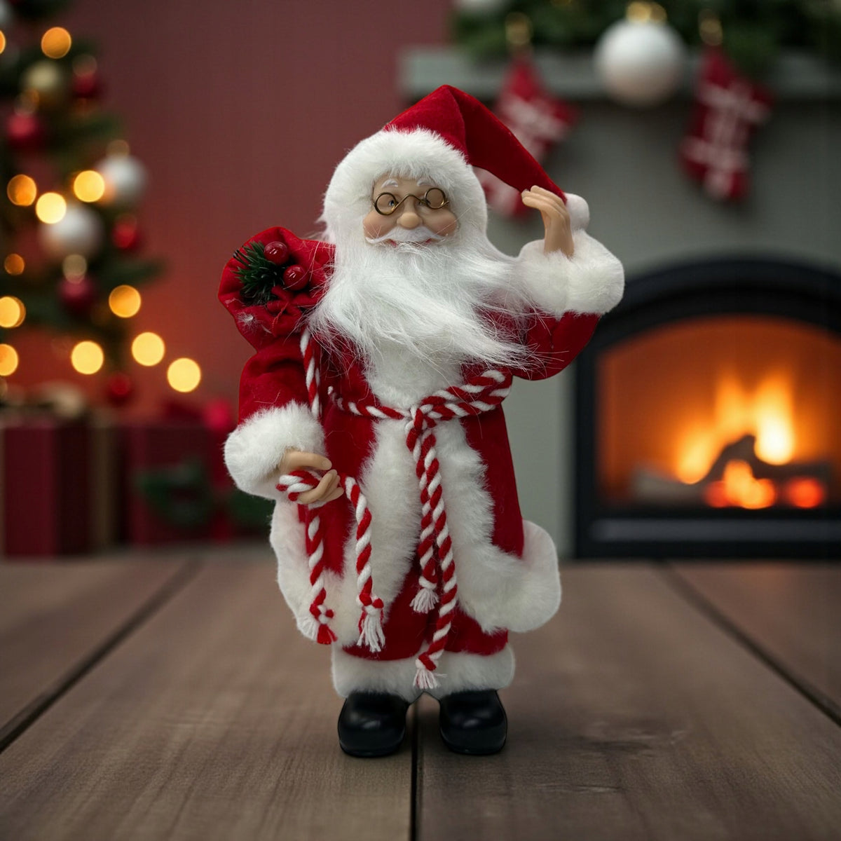 SANTA CLAUS FIGURINE FOR CHRISTMAS DECORATION 30CM COLORS EAN (GTIN) 5905630301167