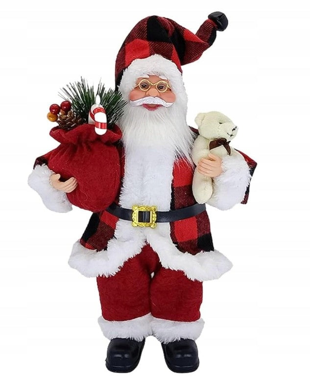SANTA CLAUS FOR THE HOLIDAYS STANDING FIGURINE LARGE DECORATION MOVABLE DECORATION Brand no brand