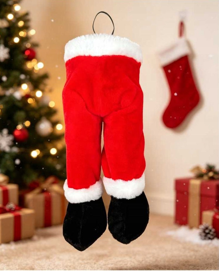 SANTA CLAUS HANGING 39,5 CM MOVING MUSIC CHRISTMAS DECORATION USB BATTERIES Brand INA