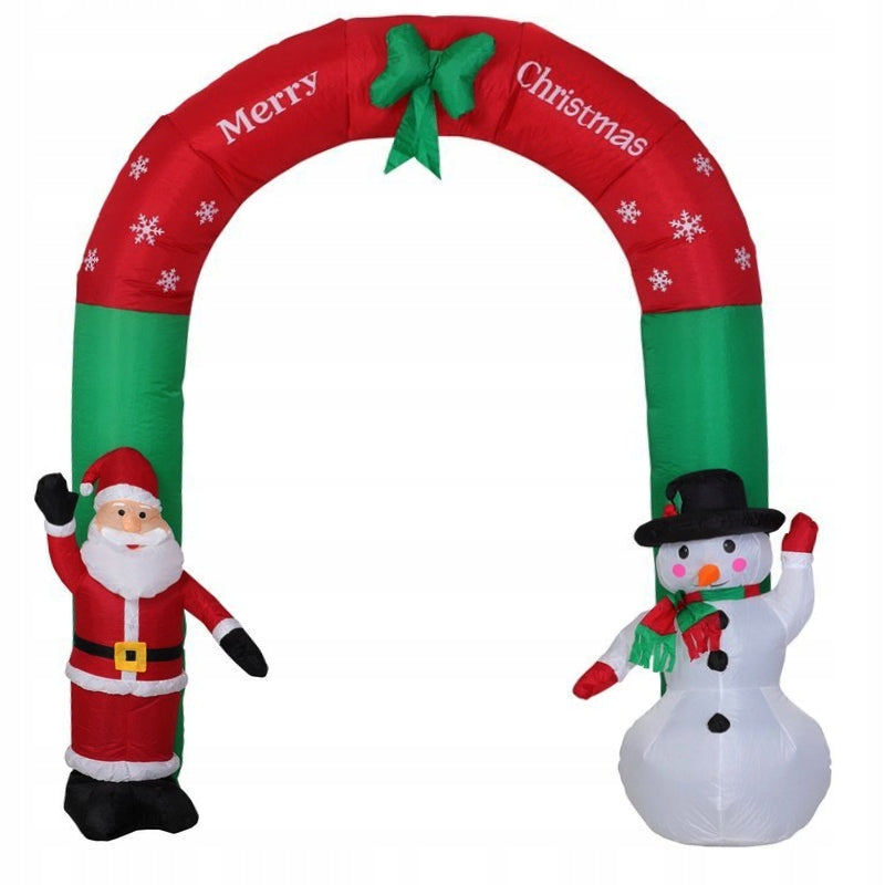 SANTA CLAUS INFLATABLE LED GATE 250x200cm
