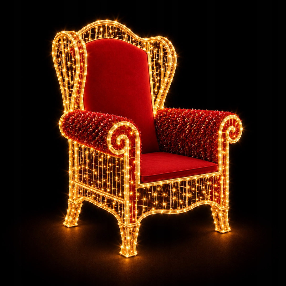 SANTA'S armchair! Santa's throne! LED Christmas decoration! 24V