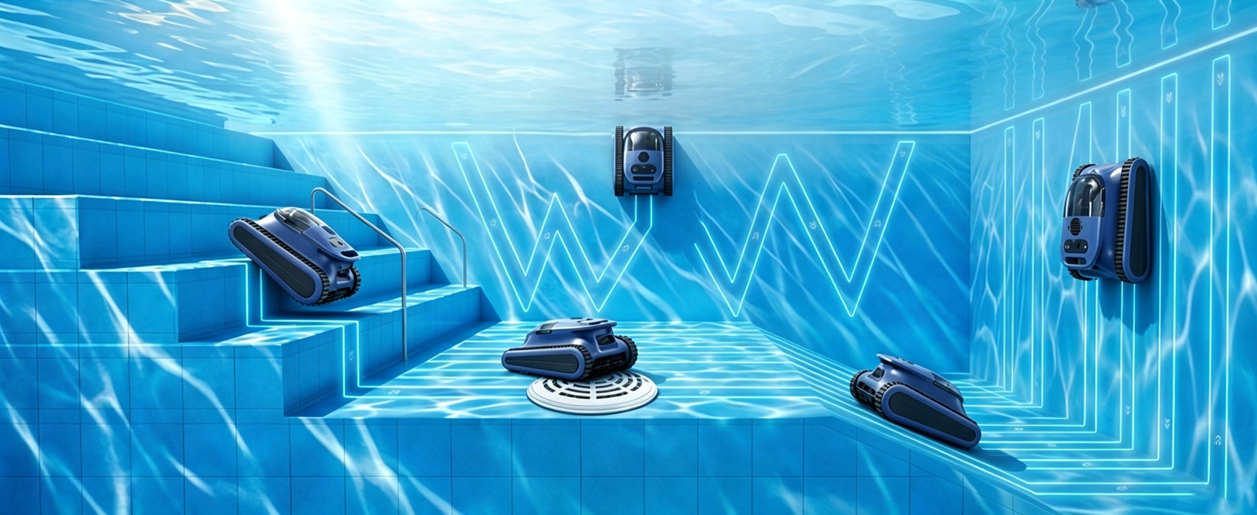SAT30-PRO Pool Robot 180W 200m² Wireless APP 7800mAh Batteries included yes