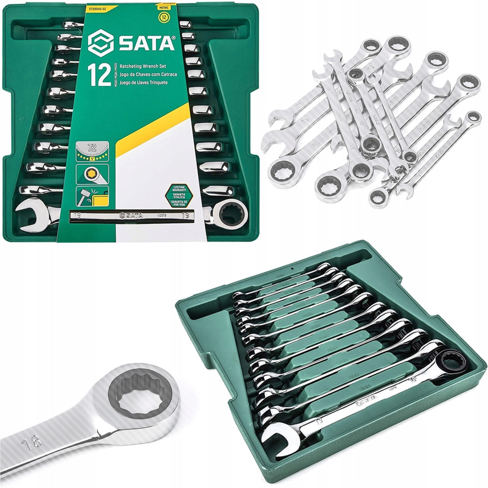 SATA 12 ratcheting wrenches ST09040-02