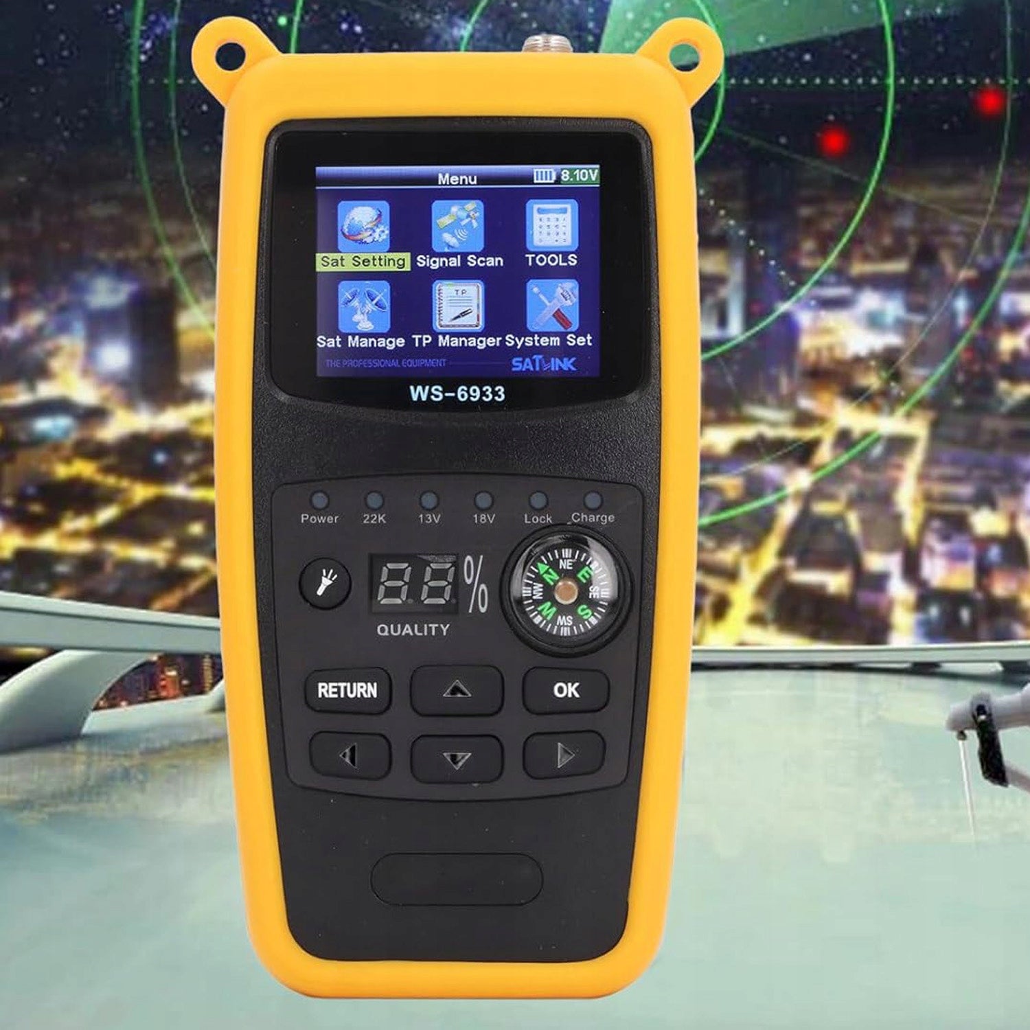 SATELLITE SIGNAL METER SATLINK WS-6933 DVB-S/2 FOR ANTENNA SETTING Packaging status original