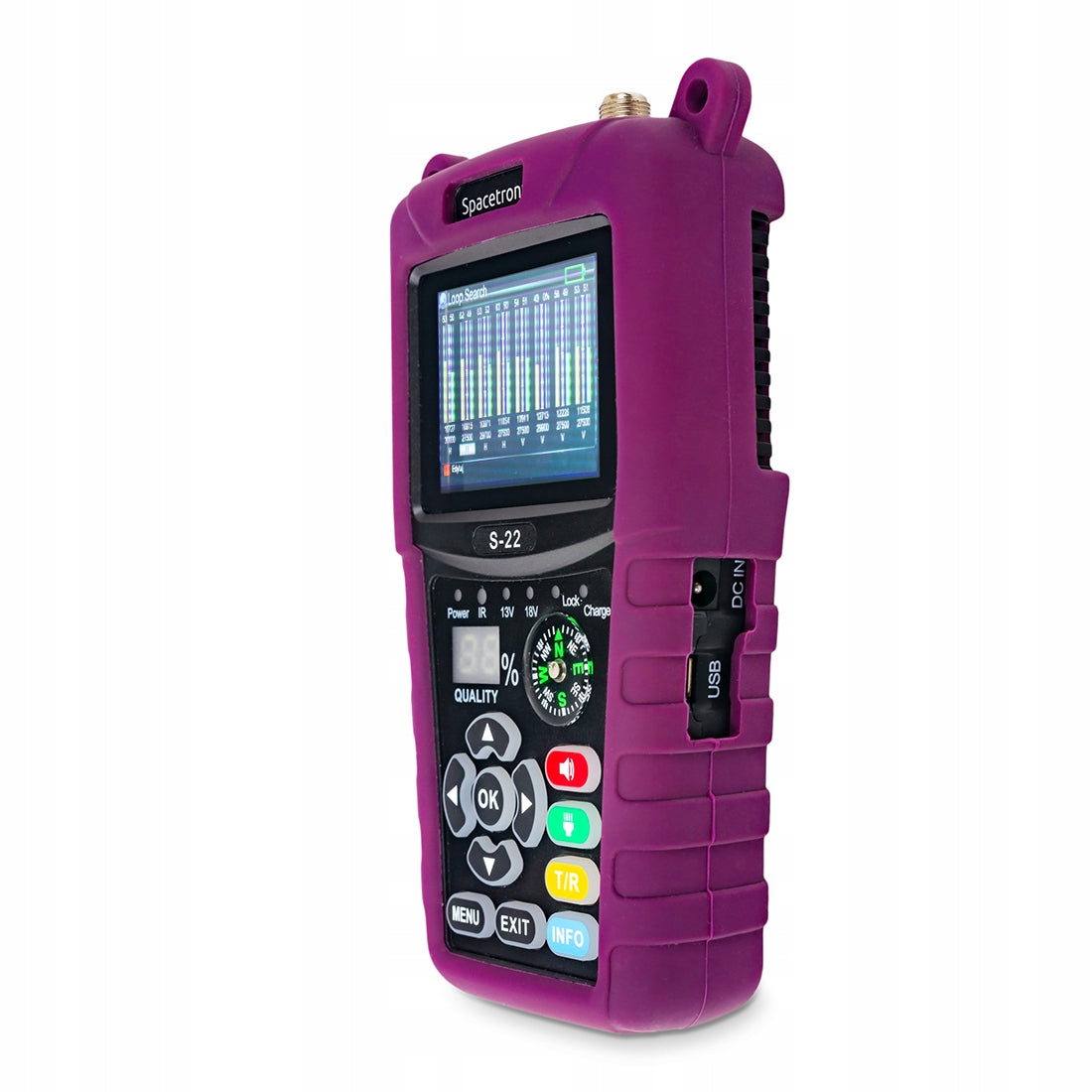 SATELLITE meter Spacetronik S-22 DVB-S2 TV channel preview LED flashlight Brand Spacetronik