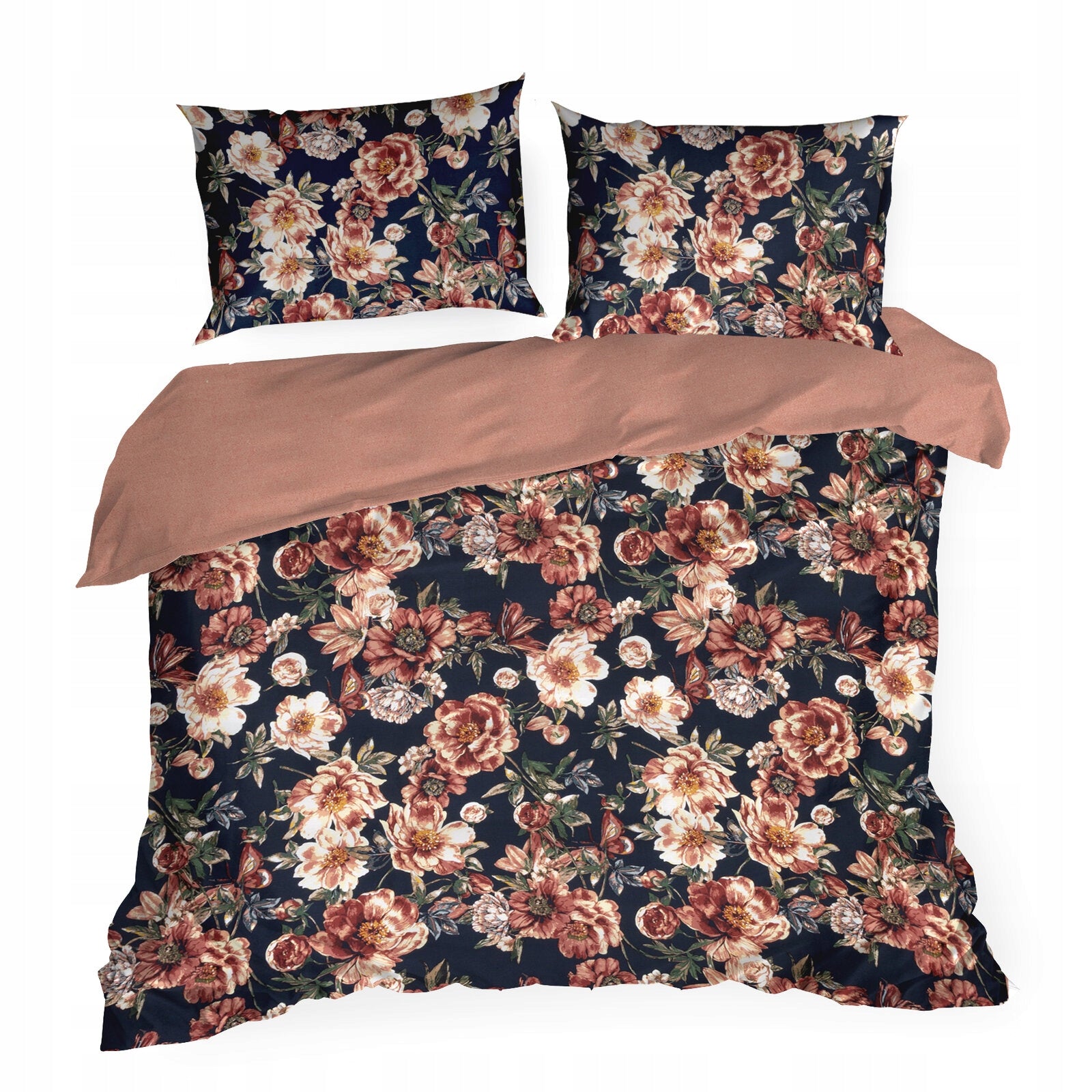 SATIN BEDDING SET SPRING 79 220 X 200 CM BLACK