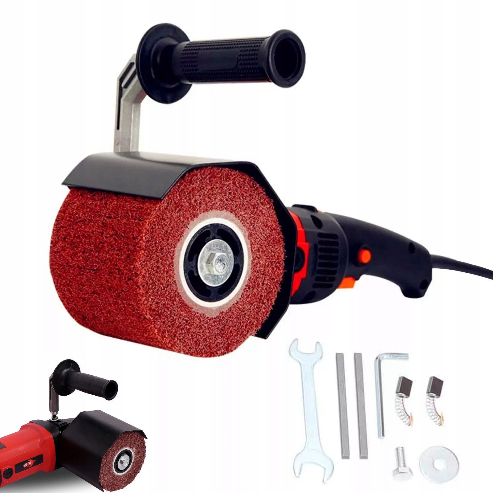 SATIN MACHINE ROLLER GRINDER FOR STEEL METAL WOOD SHORT BODY