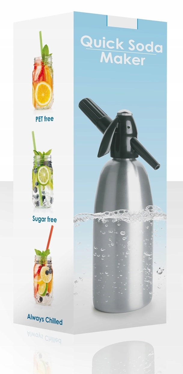 SATURATOR QUICK SODA SA-01A SILVER 1 LITER Packaging status original