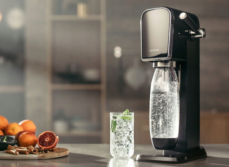 SATURATOR SODASTREAM ART BLACK FOR SPARKLING WATER BOTTLE FUSE 1L CO2 Brand no brand