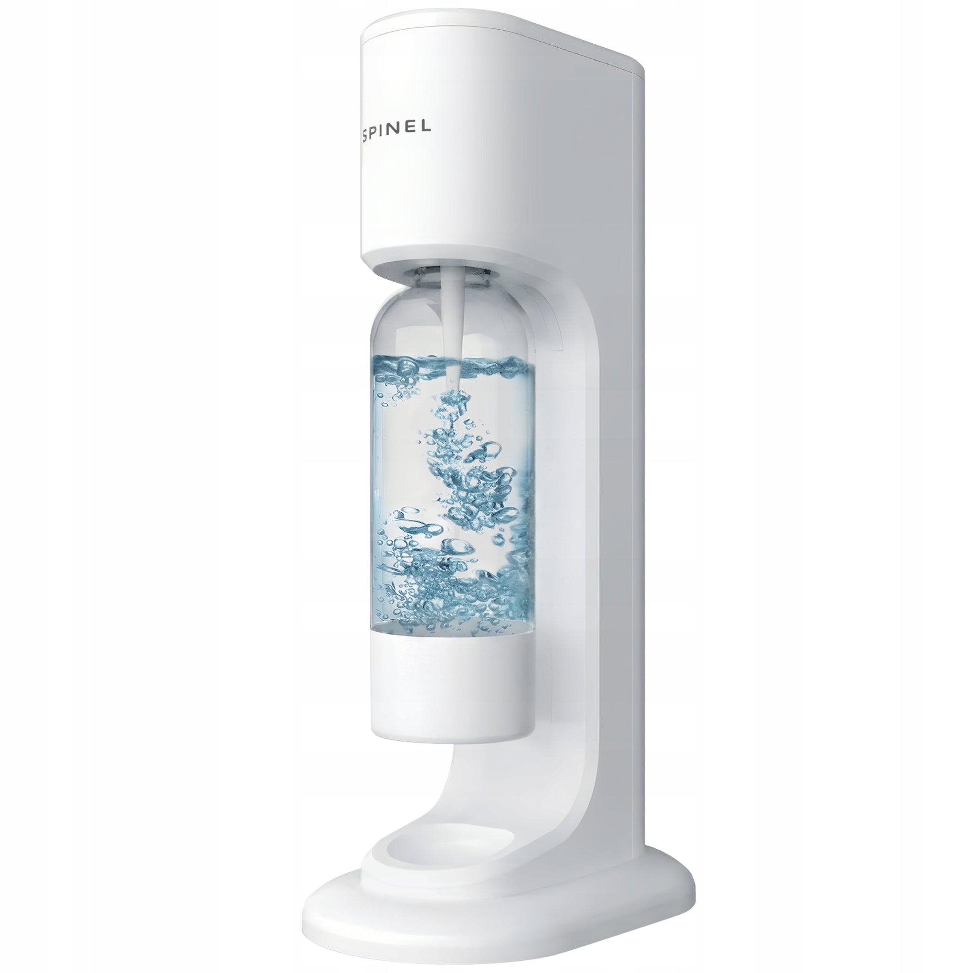 SATURATOR SPINEL SODA BubbleON WHITE FOR WATER GASSING BOTTLE 1L + CARTRIDGE Packaging status original