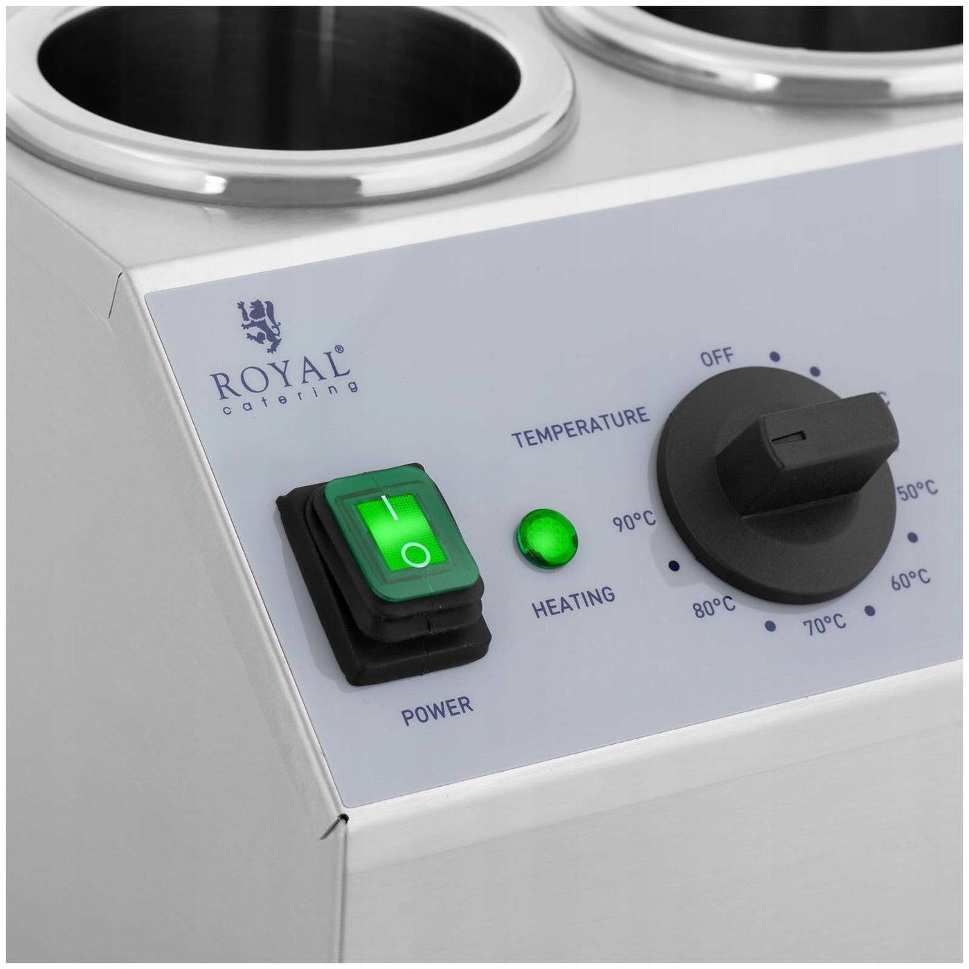 SAUCE WARMER CAPACITY 2 BOTTLES THERMOSTAT Brand Royal Catering