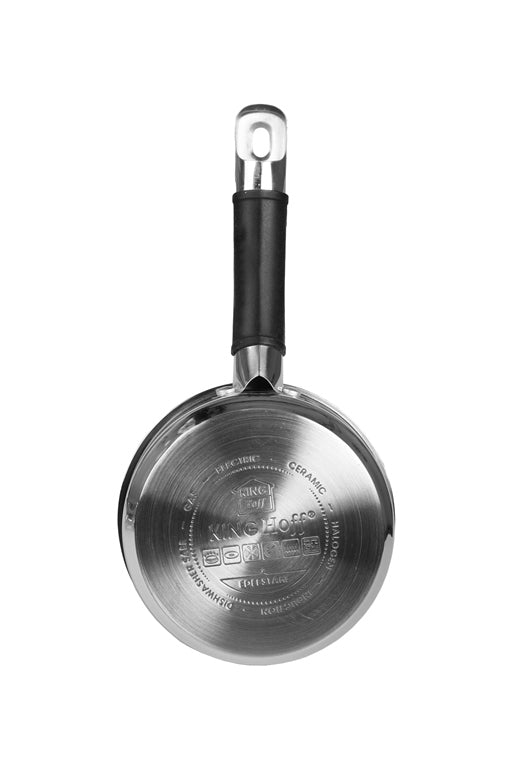 SAUCEPAN POT WITH HANDLE 1,5L SAUCEPAN INDUCTION 1255 Brand Kinghoff