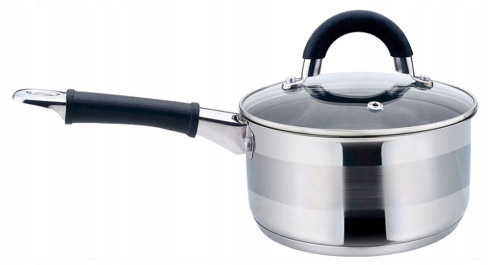 SAUCEPAN WITH LID POT STAINLESS STEEL