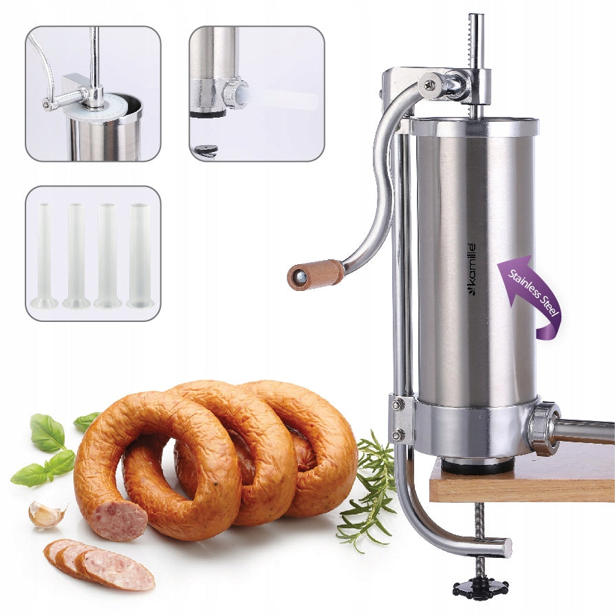 SAUSAGE STUFFER SAUSAGE MACHINE 3 kg VERTICAL SPIKE KAMILLE