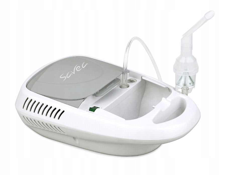 SAVEA Piston Inhaler Nebulizer + 2 Masks for Inhalation Filters