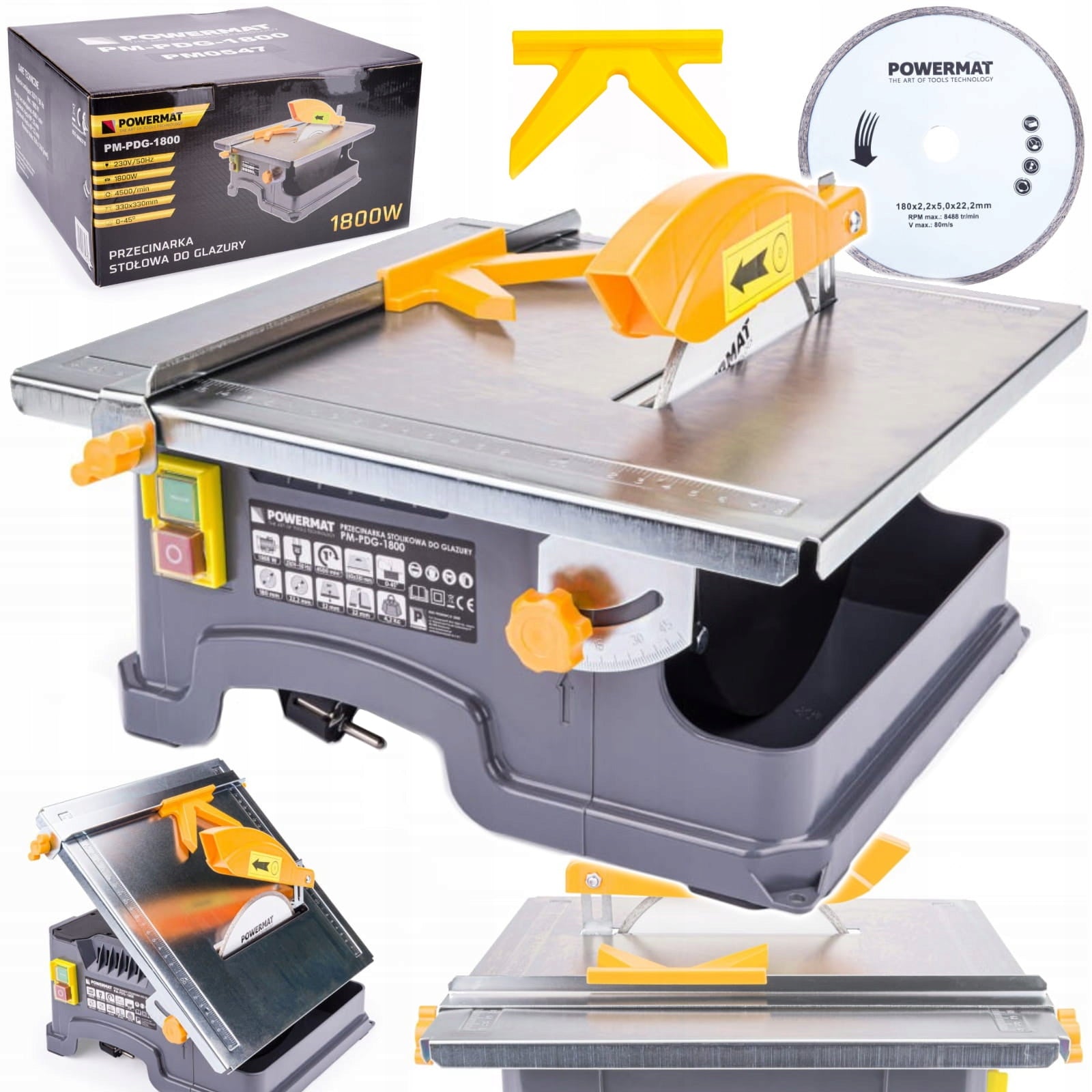 SAW BLADE FOR TILE GLAZE 1800W 230V/50Hz DISC