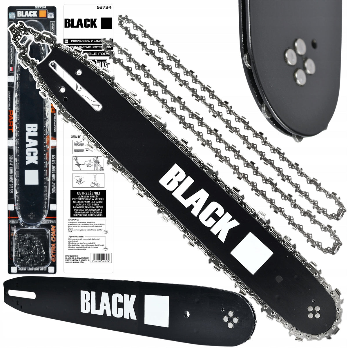 SAW GUIDE 14" + 2 CHAINS