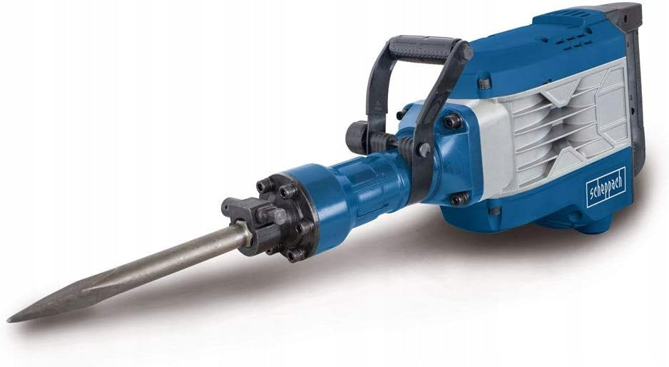 SCHEPPACH AB1900 demolition hammer 1900W 60J in wheel case + 2 chisels Packaging status original