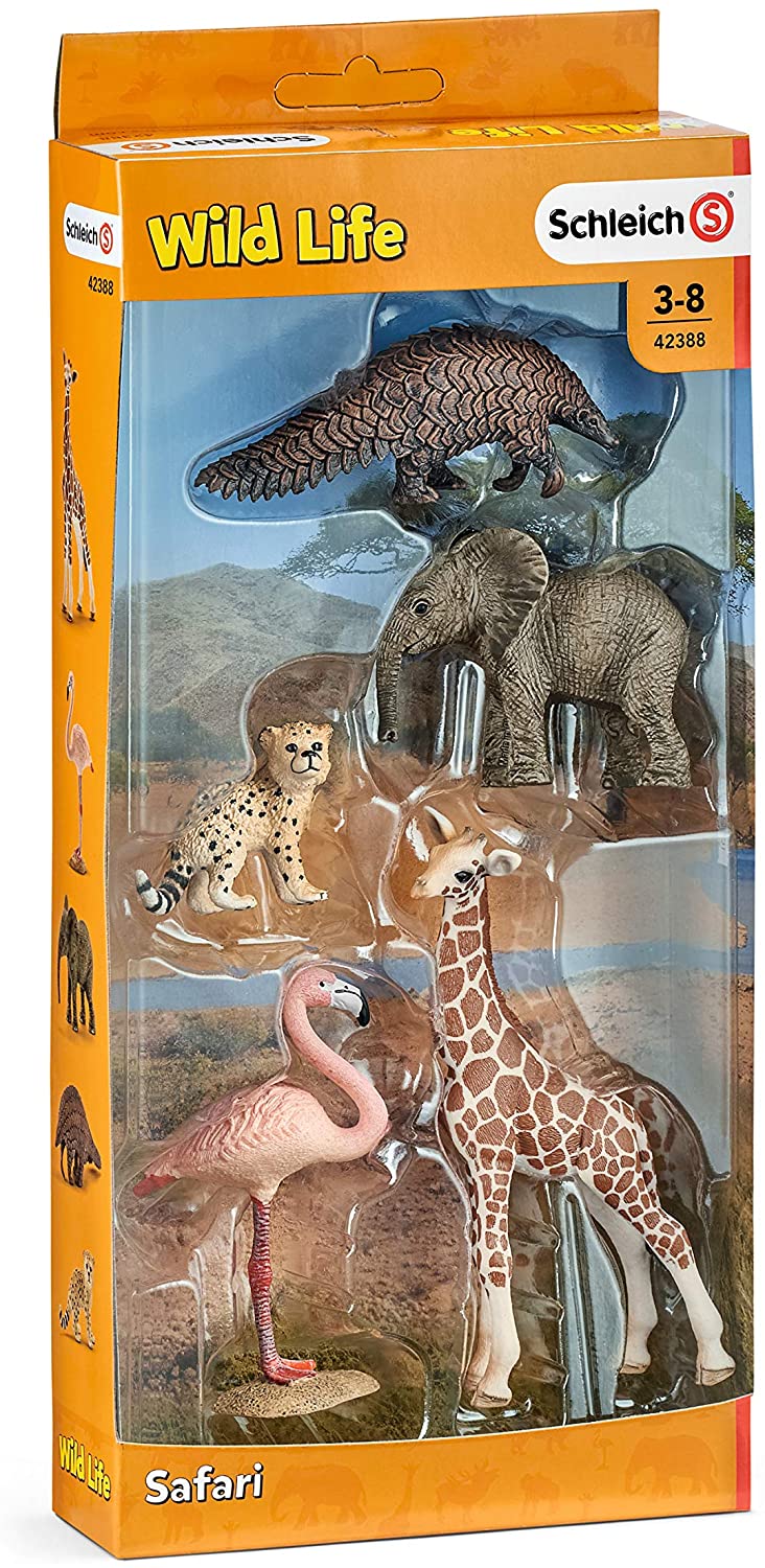SCHLEICH 42388 SET WILD ANIMALS SAFARI FIGURINES FOR CHILDREN JUNGLE Packaging status original
