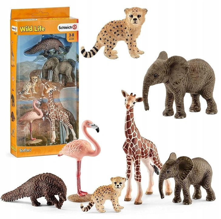 SCHLEICH 42388 SET WILD ANIMALS SAFARI FIGURINES FOR CHILDREN JUNGLE