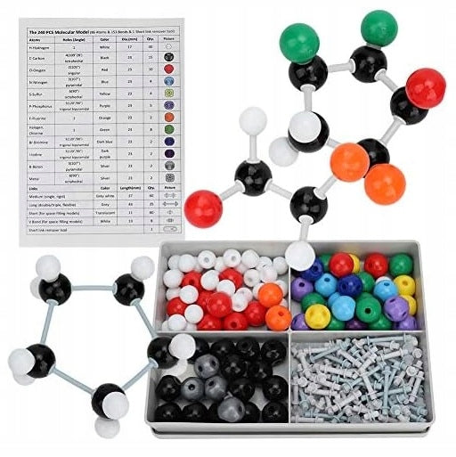 SCIENCE KIT EXPERIMENT PARTICLE MODELS 307X COLOR SPLICING Manufacturer code XXL MOLEKULARNY ELEKTRONY FIZYKA